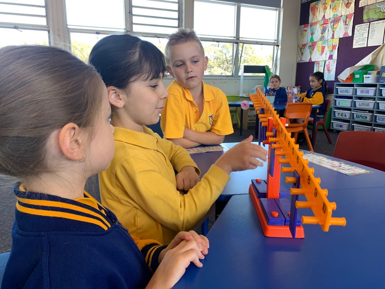 Students engaging in a mathematics lesson