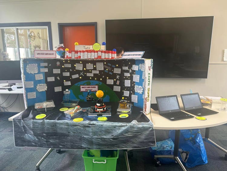 A student's entry in an academic science competition