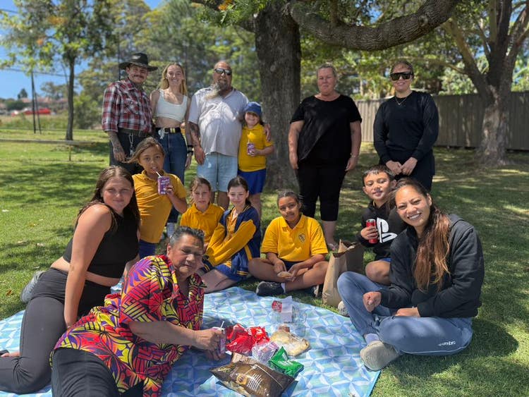 Community members enjoying a school open day